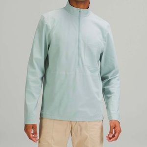 Lululemon WovenAir Half-Zip Silver Blue